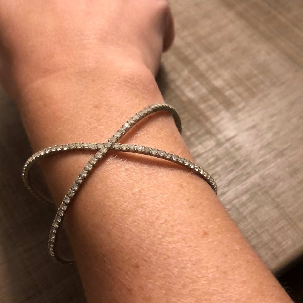 Dainty Rhinestone Cuff - Picture 2 of 3